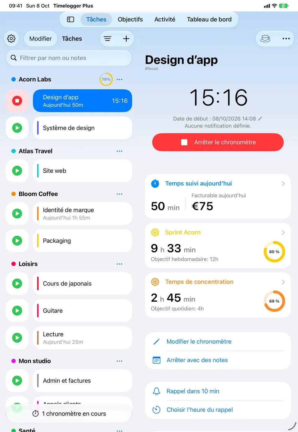 Synchronisation iCloud (Premium)